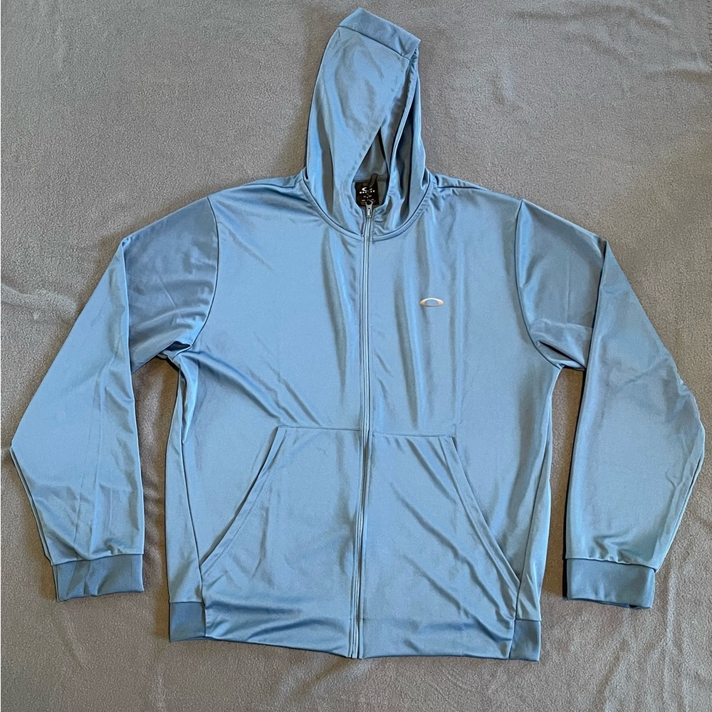 Oakley Hydrolix‎ full zip hoodie mens size 2XL NWOT blue
